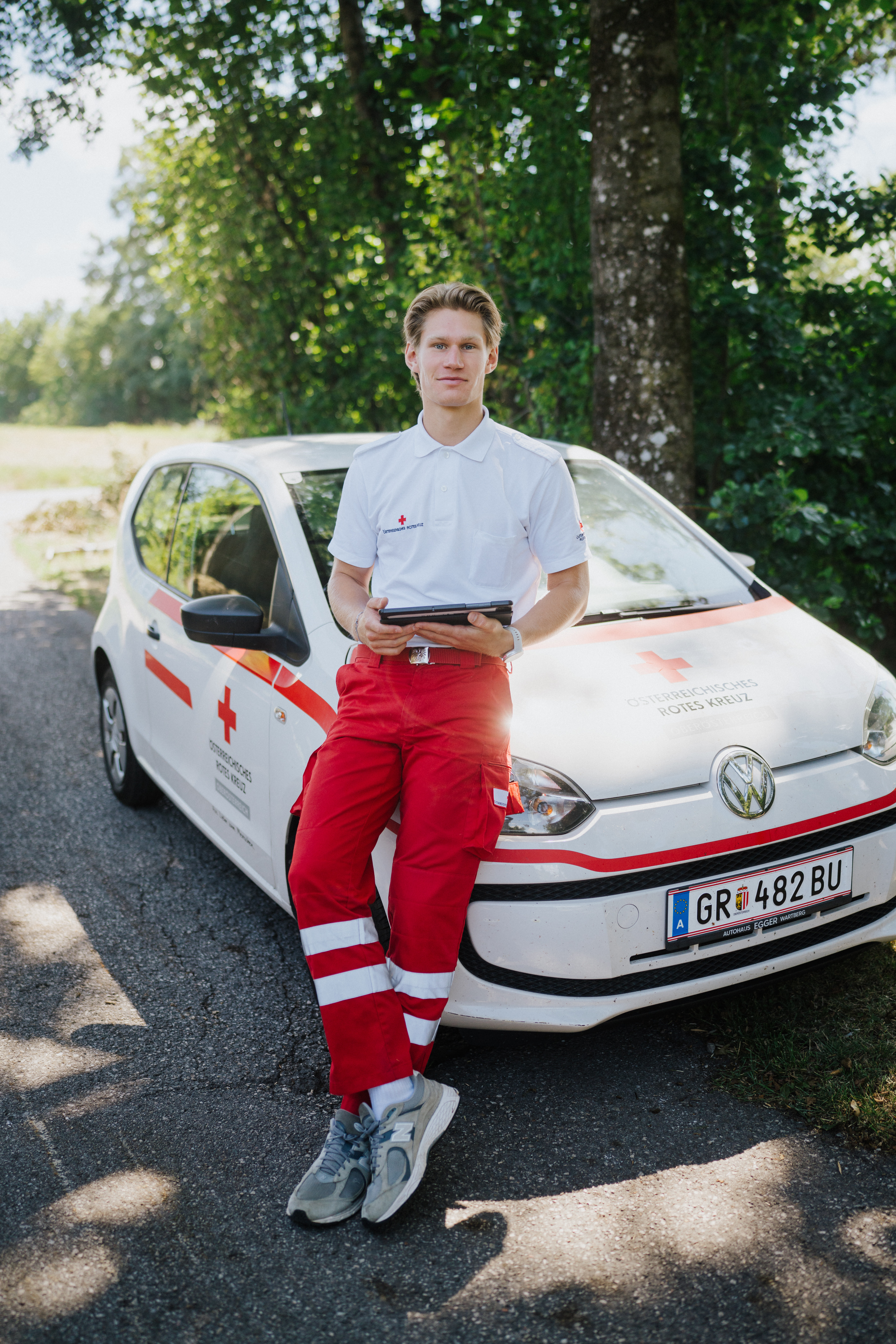 Rotes Kreuz Fundraiserin